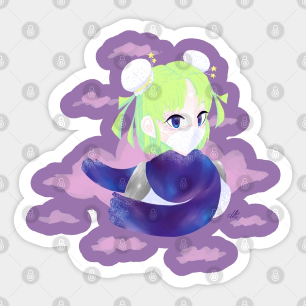 Star Ryu Character - Covid19 Prevention Sticker by indieICDtea